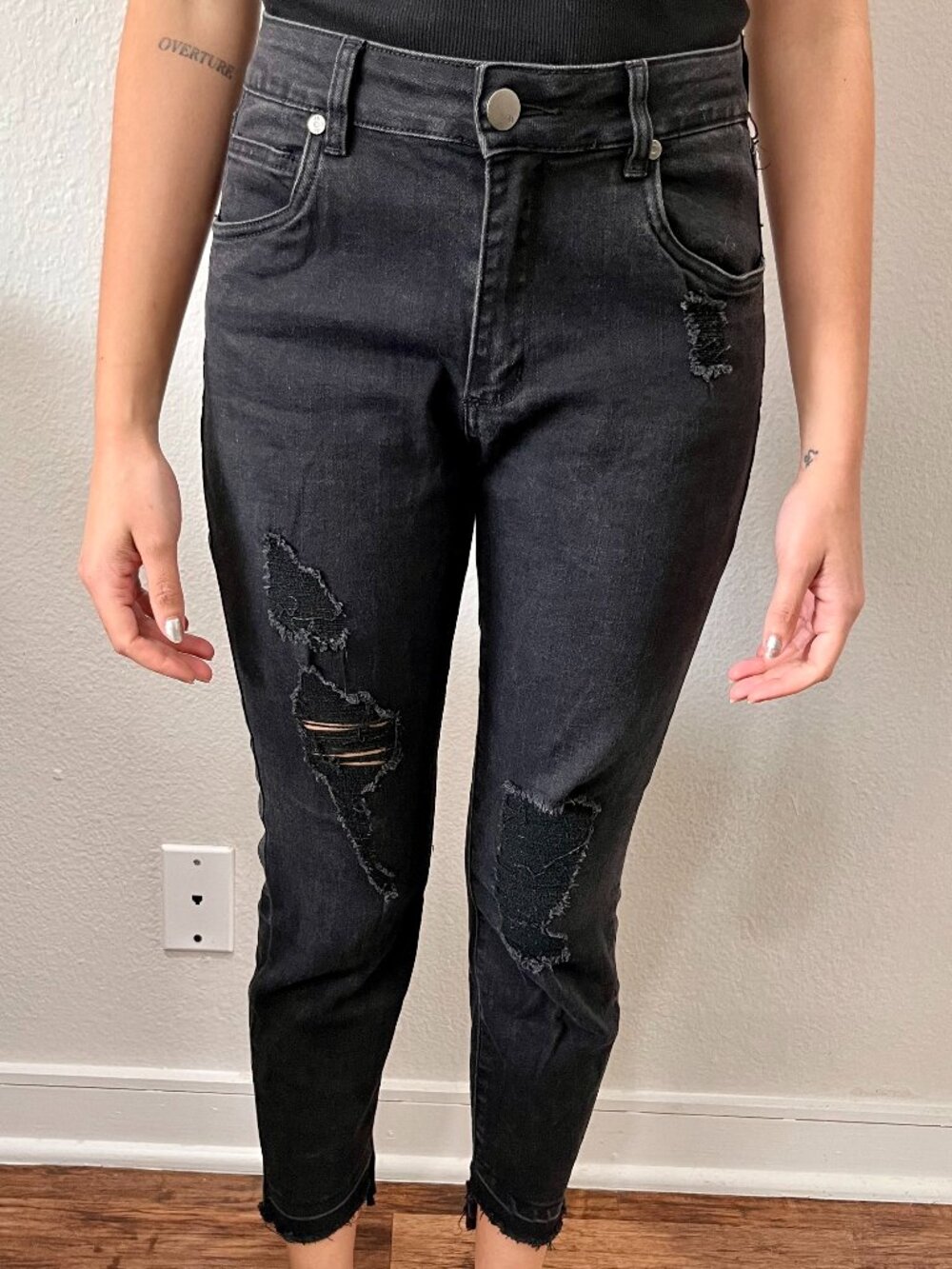 Cotton On Mid Grazer Distressed Skinny Jean, Size 8
